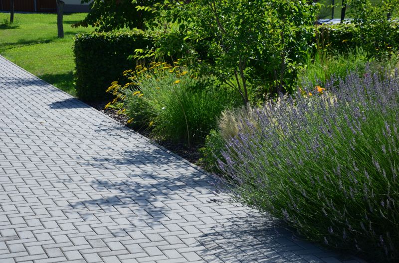 Walkway with Interlocking Pavers